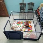 4x4 Feet Baby Playpen with 50 Balls & Waterproof Foam Mat - Image 6