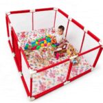 4x6 Feet Baby Playpen with 50 Balls & Waterproof Foam Mat