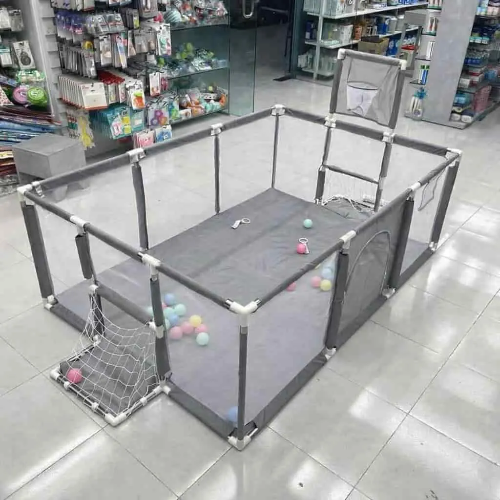 4x6 Feet Baby Playpen with 50 Balls & Waterproof Foam Mat - Image 3