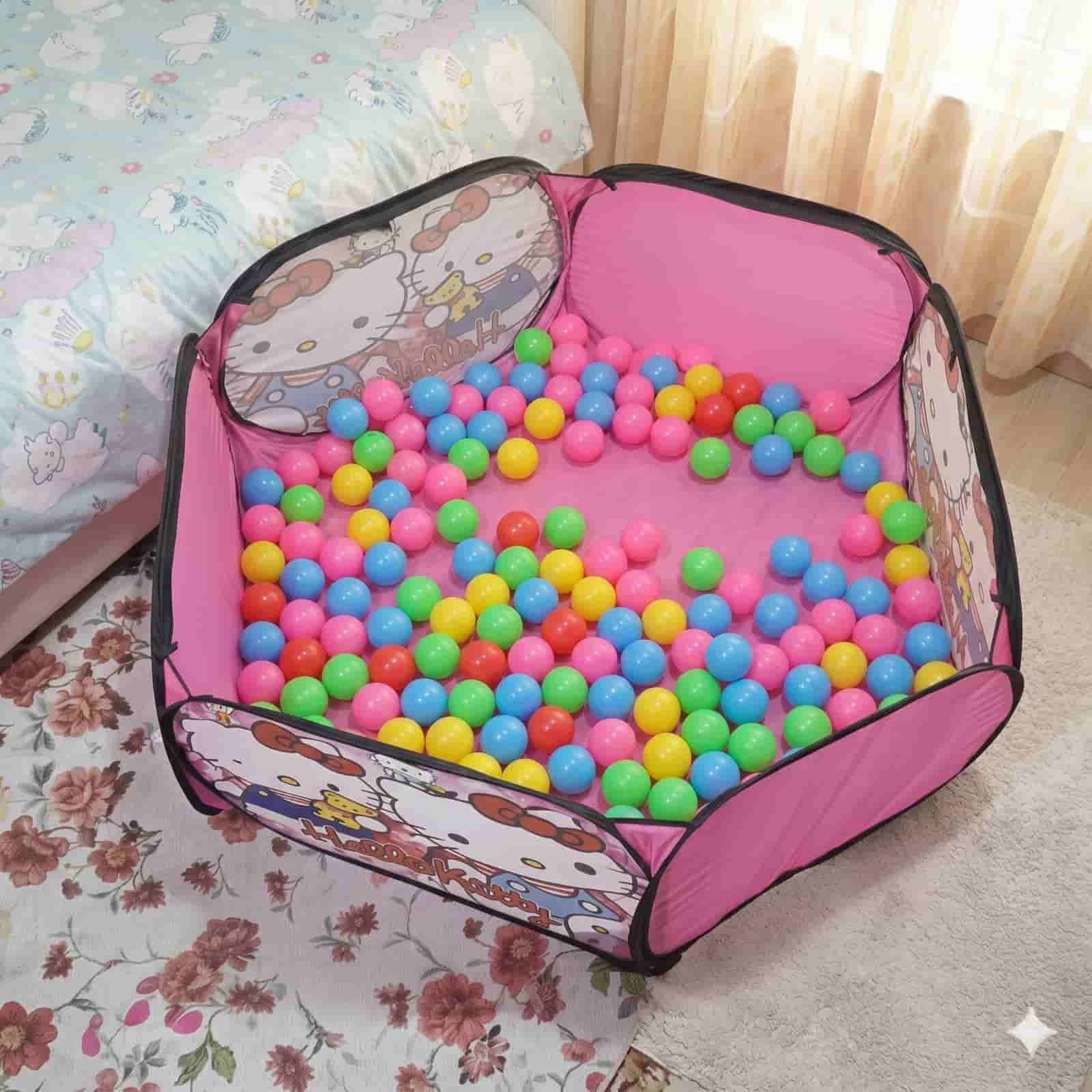 WhatsApp Image 2026-06-07 at 1.01.12 PM Fun Play Hello Kitty Kids Tent House – 100 Balls Free - Image 1