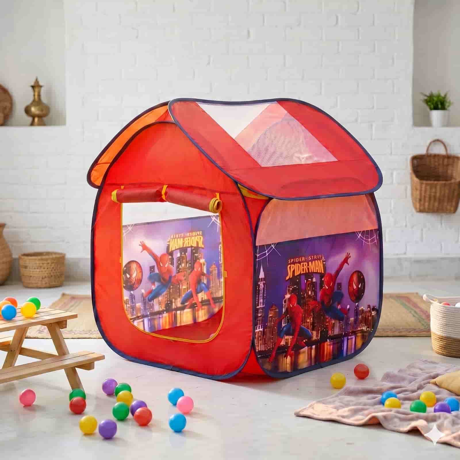 WhatsApp Image 2026-06-07 at 11.47.28 AM Spider-Man Kureghor Kids Tent House – 100 Balls Free - Image 1